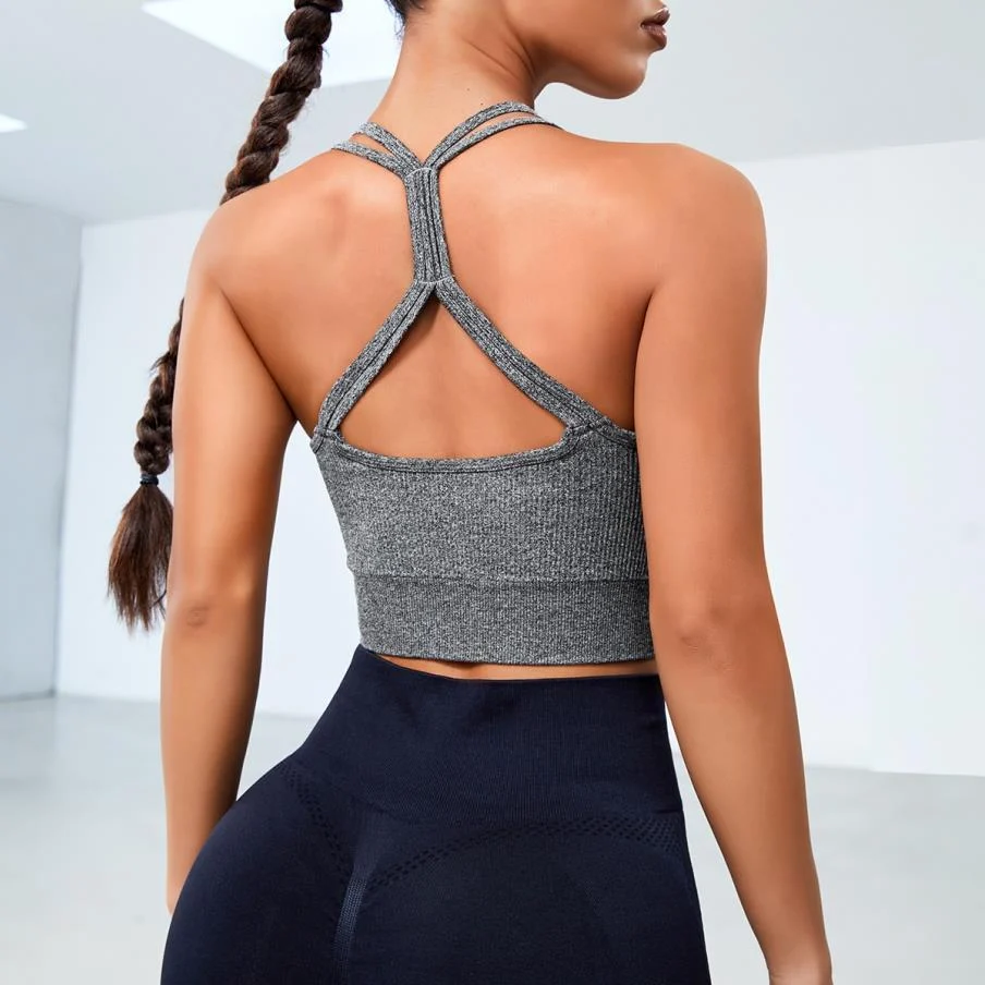 Women's Push-up Beauty Back High Elastic Fitness Vest - Image 2