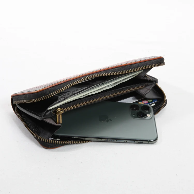 Men's Handmade Retro Cowhide Wallet - imagine 6