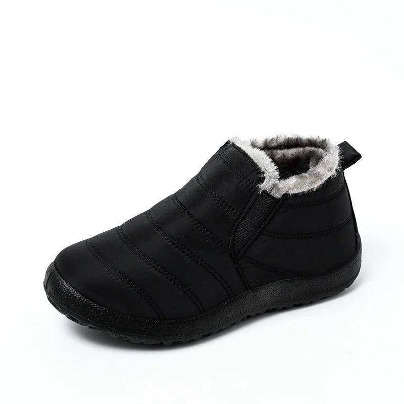 Unisex Keeping Warm Ankle Boots Men Winter Snow Boots Shoes Women Man Waterproof Lightweight Flat Plus Size Shoe - Image 2