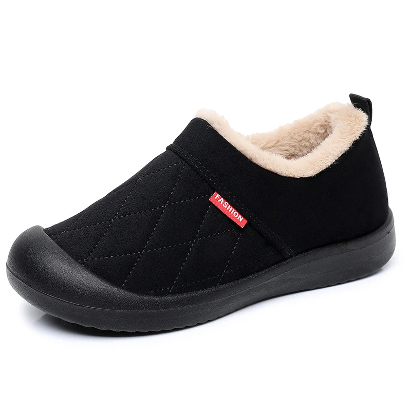 Women's Fleece-Lined Snow Boots - Thickened Warm Winter Shoes with Soft Sole - Image 3