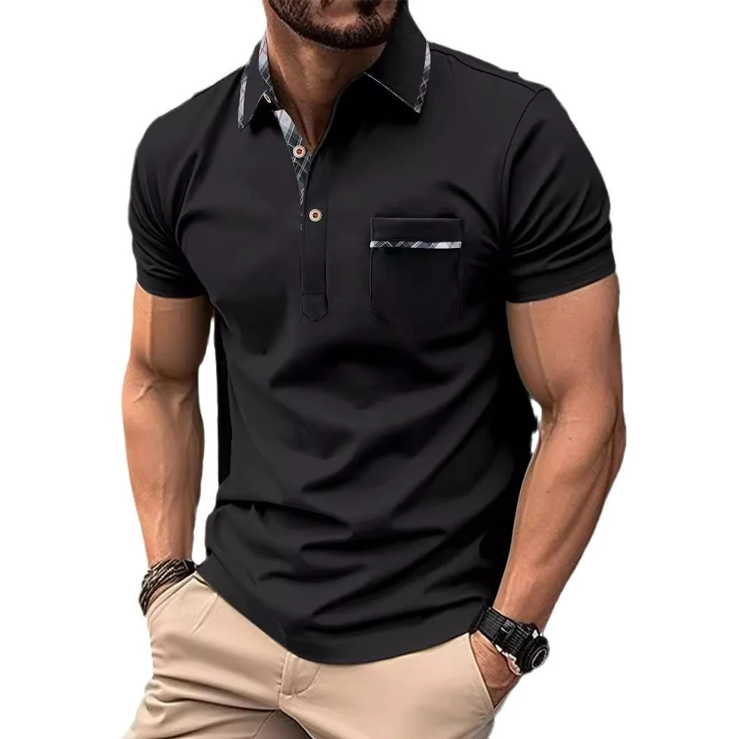 Men's Classic Lapel Polo T-Shirt - imagine 7