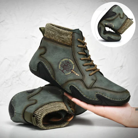 Men's Ankle Boots High Top High Quality Flats Shoes