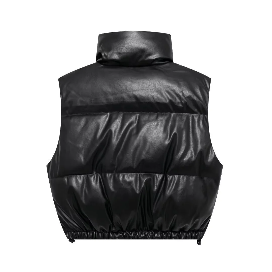 Fashion Short Waistcoat Cotton-padded Coat Women - imagine 2