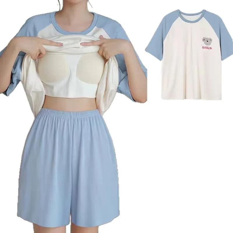 Women's Padded Bra Sleepwear Set - imagine 5
