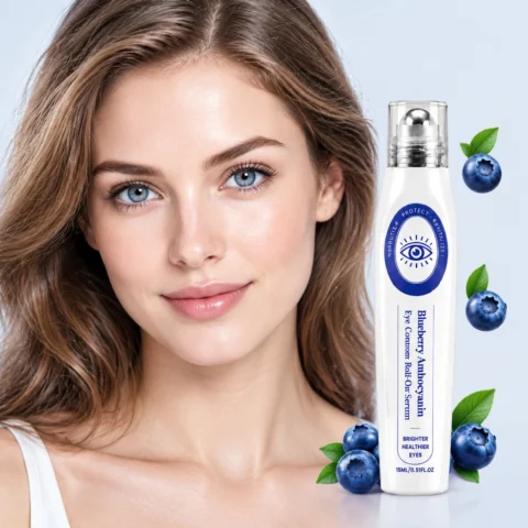Women's Botanical Eye Roller Serum - Compact & Portable Massage Serum for Eye Area