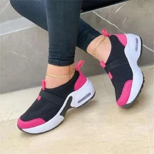 Women's Flat Sneakers Lightweight Non Slip Walking Running Shoes