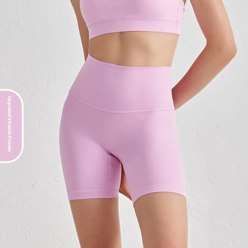 Double-sided Grinding Shorts Yoga Pants Female High Waist Track Shorts - imagine 4