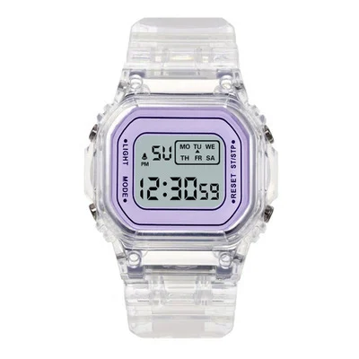 Unisex Transparent small square table - Image 4