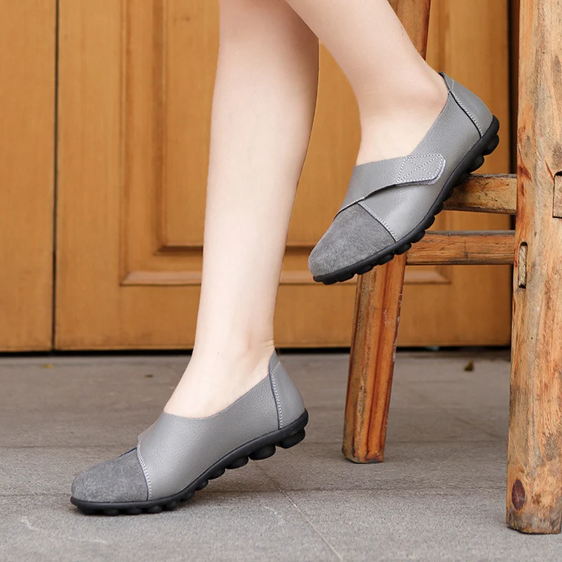 Women's Loafers Patchwork Soft Sole Flat Shoes - Image 4