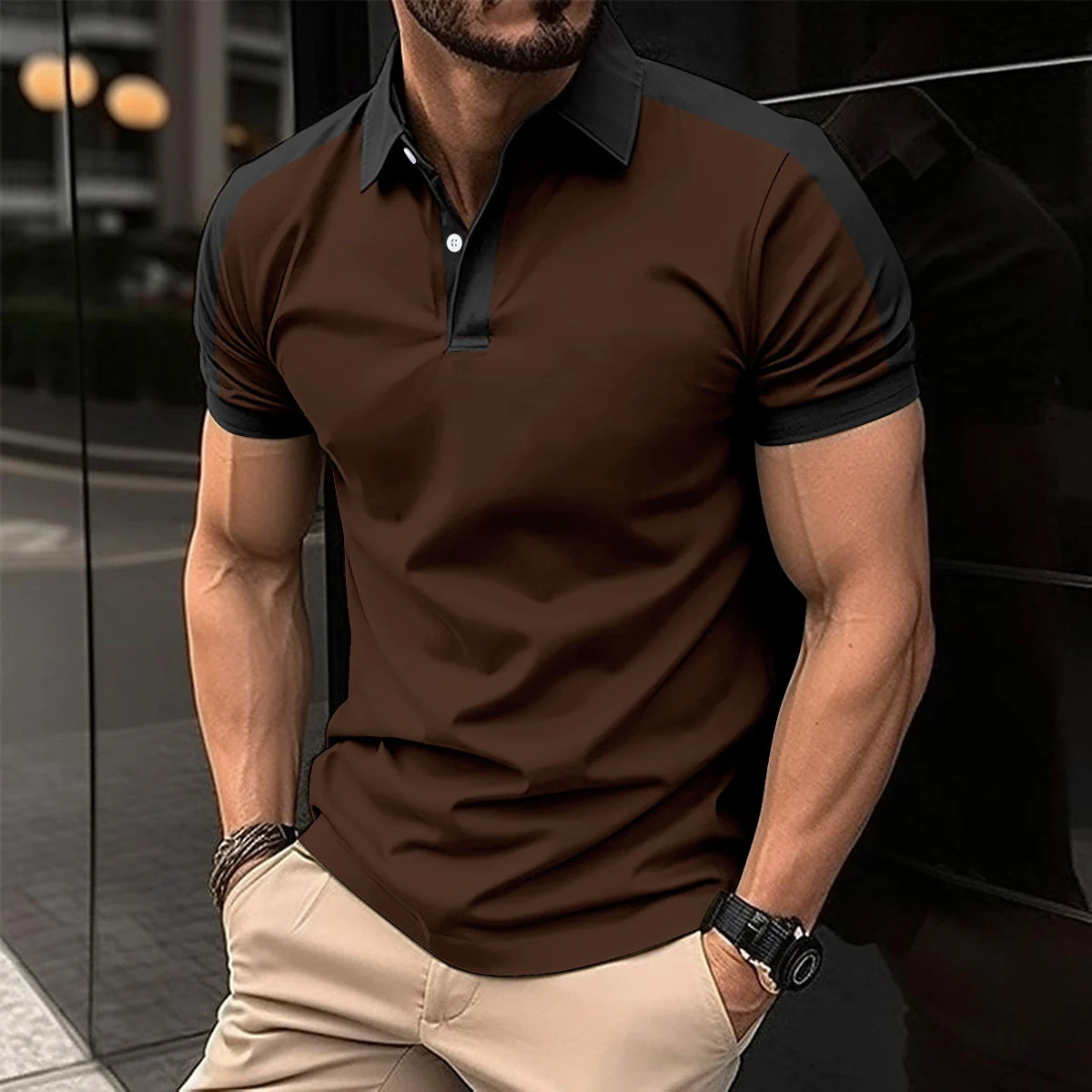 Men's Summer Casual Business Polo Shirt - Image 7
