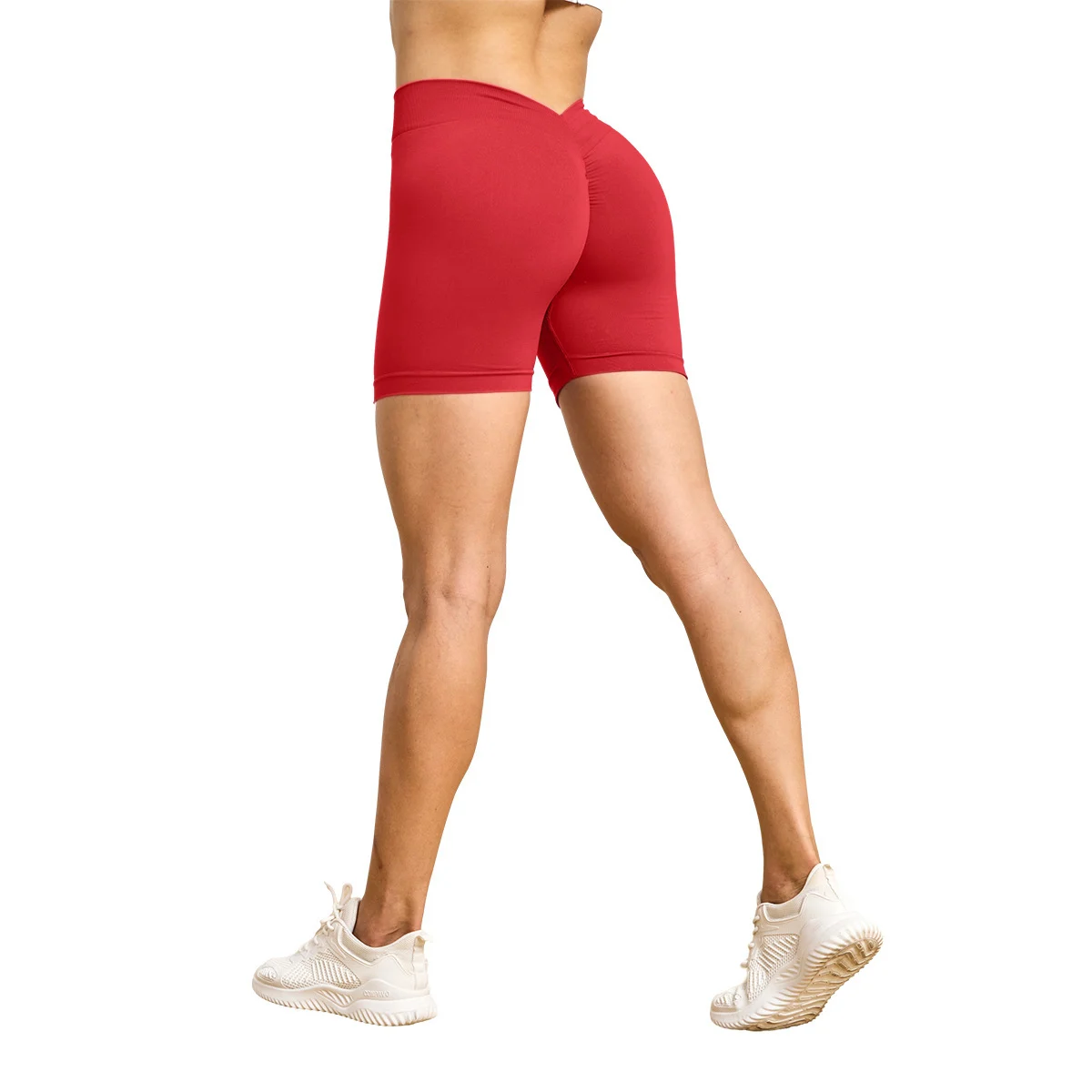 Seamless Yoga Clothes Women's Back V Bum Lift Shorts - Image 3