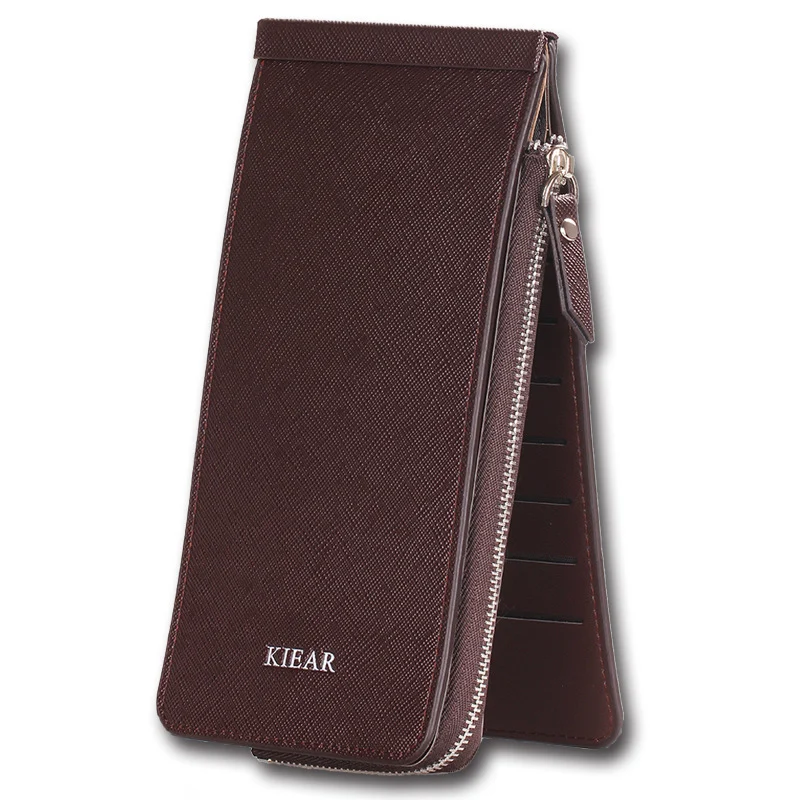 Unisex Large Capacity Card Holder Long Bank Card Credit Card Holder Multiple Card Slots Zipper Wallet - Image 3