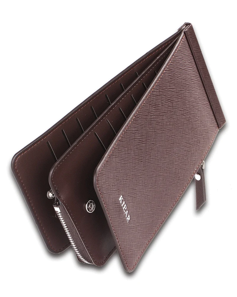 Unisex Large Capacity Card Holder Long Bank Card Credit Card Holder Multiple Card Slots Zipper Wallet - Image 8