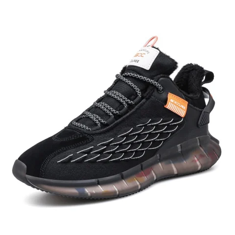Men's sneakers fish scale flying knit casual shoes