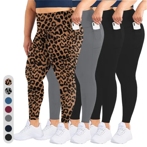 Women's Plus-Size Yoga Leggings Butt-Lifting And Body-Hugging Fit For Fitness