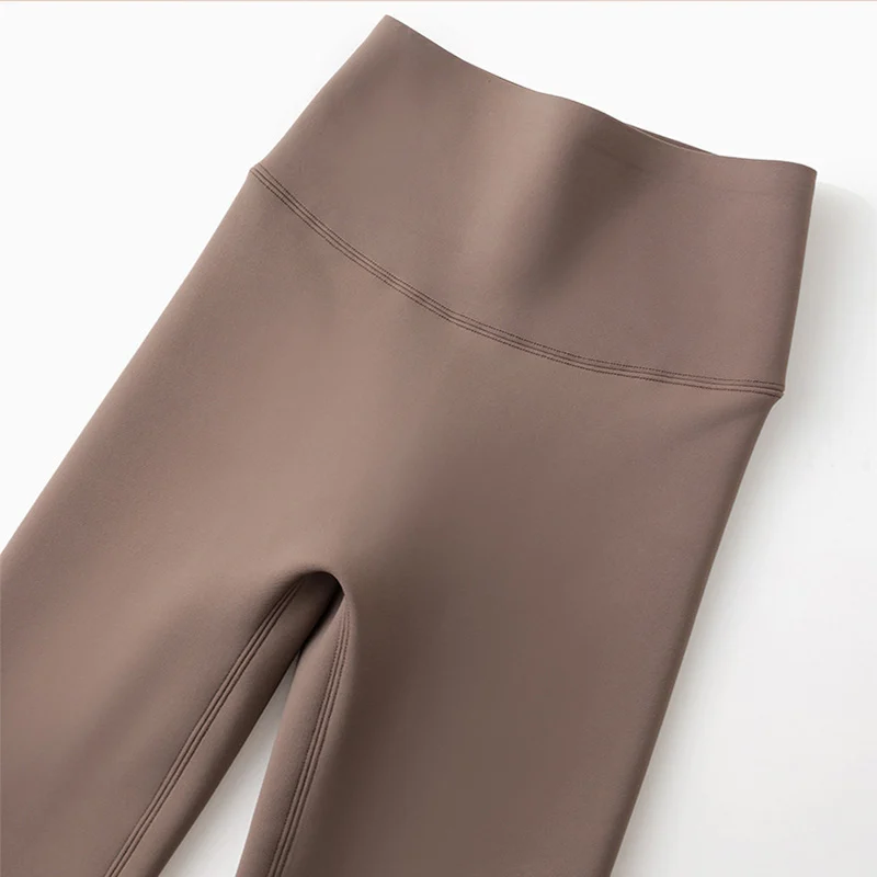 High Waist Cashmere Leggings Winter Warm Solid Plush Pants Fashion Slim Trousers Women Clothing - Image 9