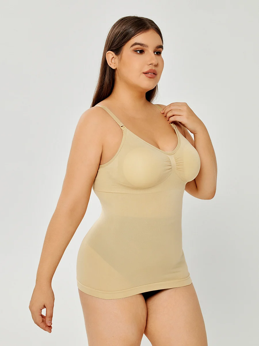Women's Cotton Shelf Bra Camisoles Adjustable Spaghetti Strap Tank Tops - Image 4