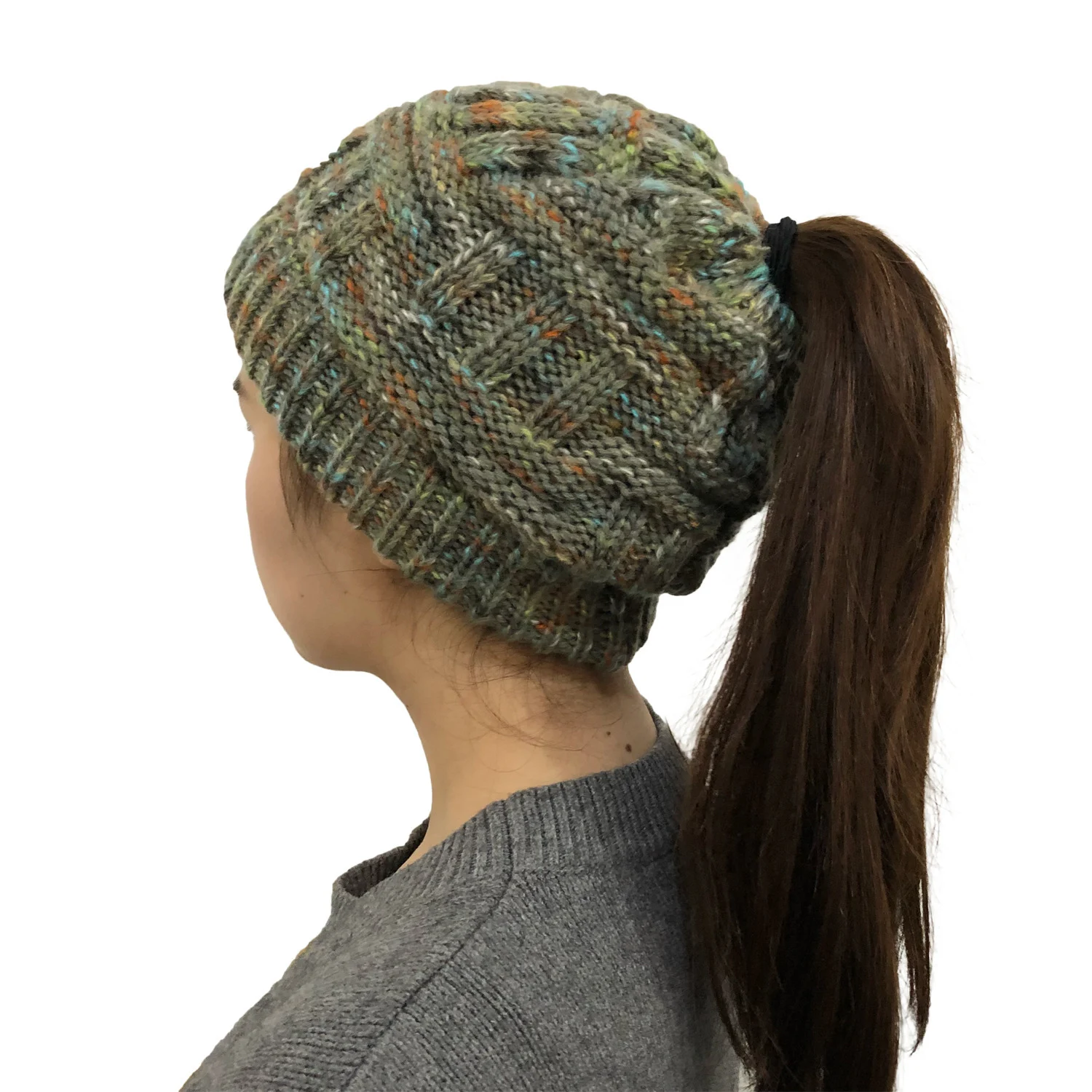Women's Color pullover hat ponytailcap - Image 8