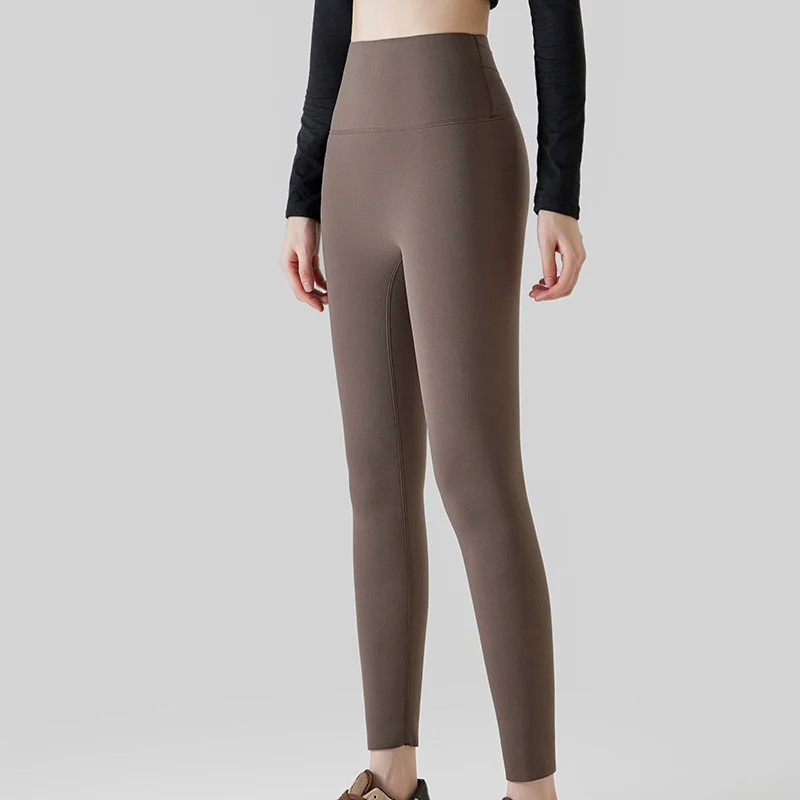 High Waist Cashmere Leggings Winter Warm Solid Plush Pants Fashion Slim Trousers Women Clothing - Image 4