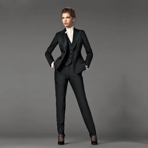 Women's Black Suit Suit Summer Thin Slim Fit