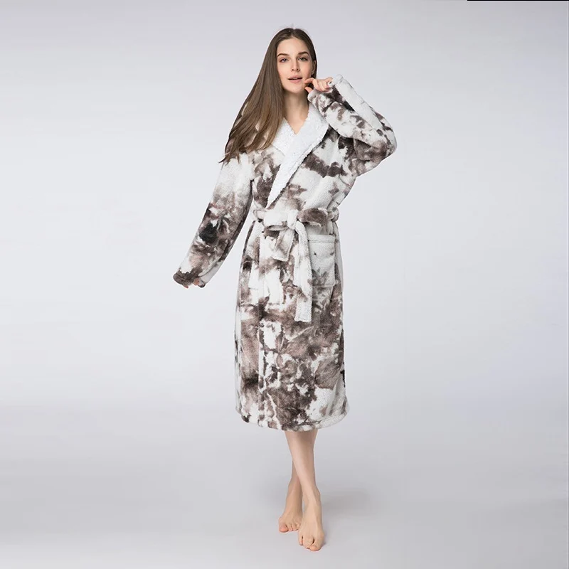 Women's Home Tie-Dye Bathrobes - Image 3
