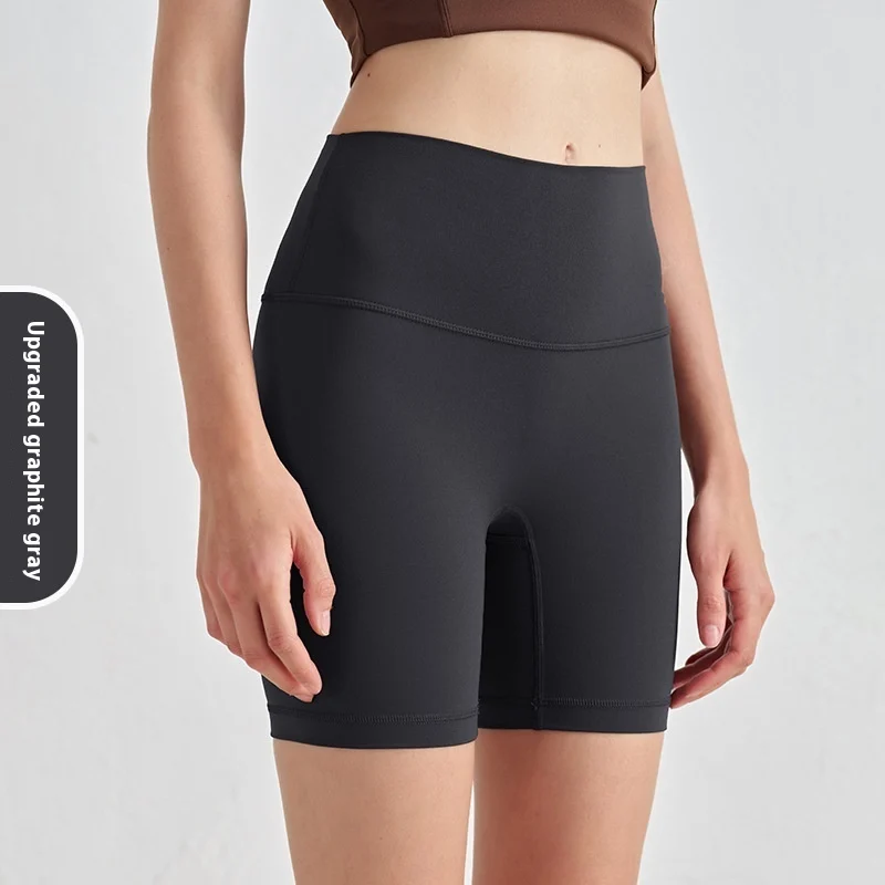 Double-sided Grinding Shorts Yoga Pants Female High Waist Track Shorts - imagine 8