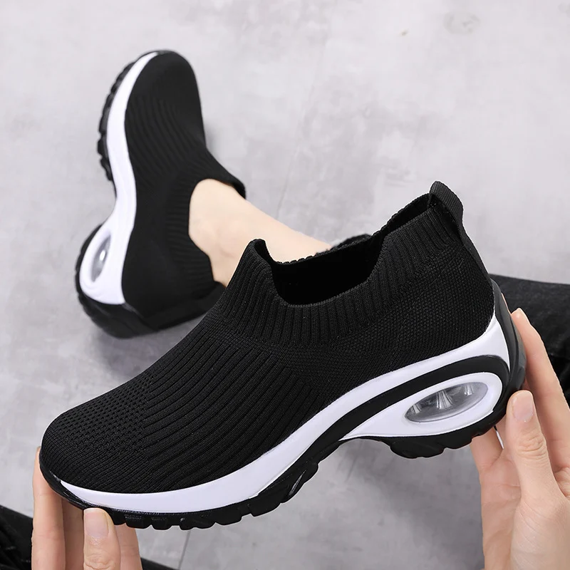 Women's Sneakers Air Cushion Mesh Breathable Running Sports Shoes - Image 6
