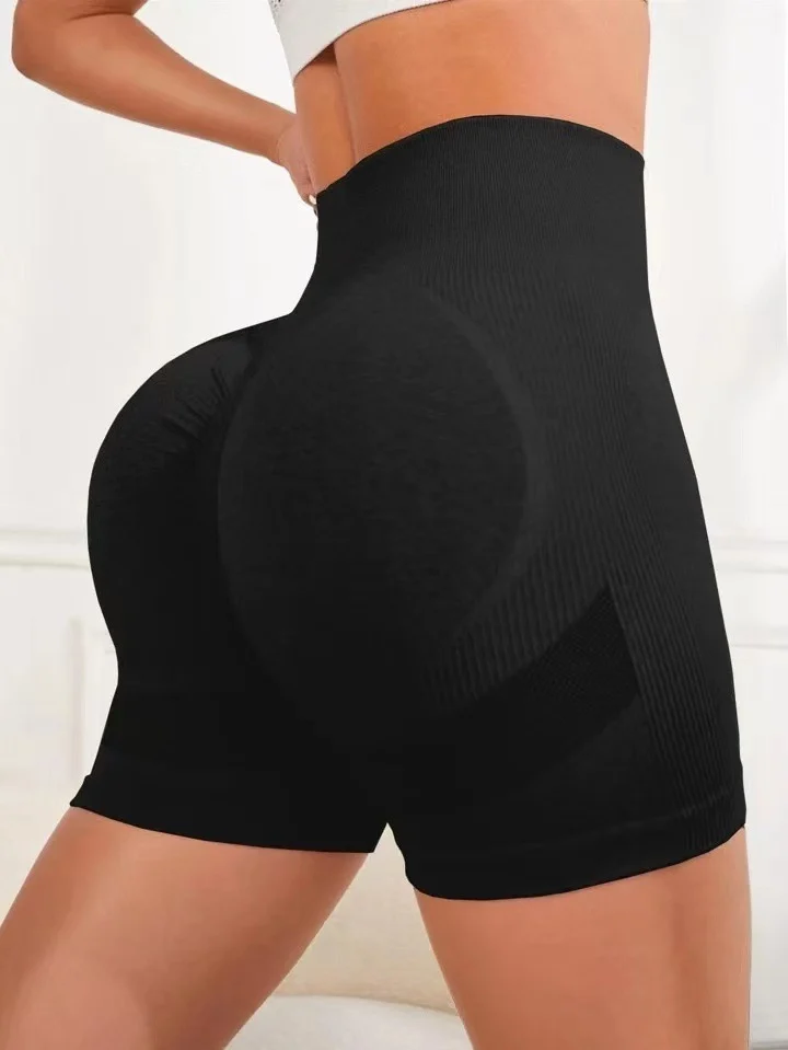 Women's Double Hip Lifting Yoga Shorts - imagine 4