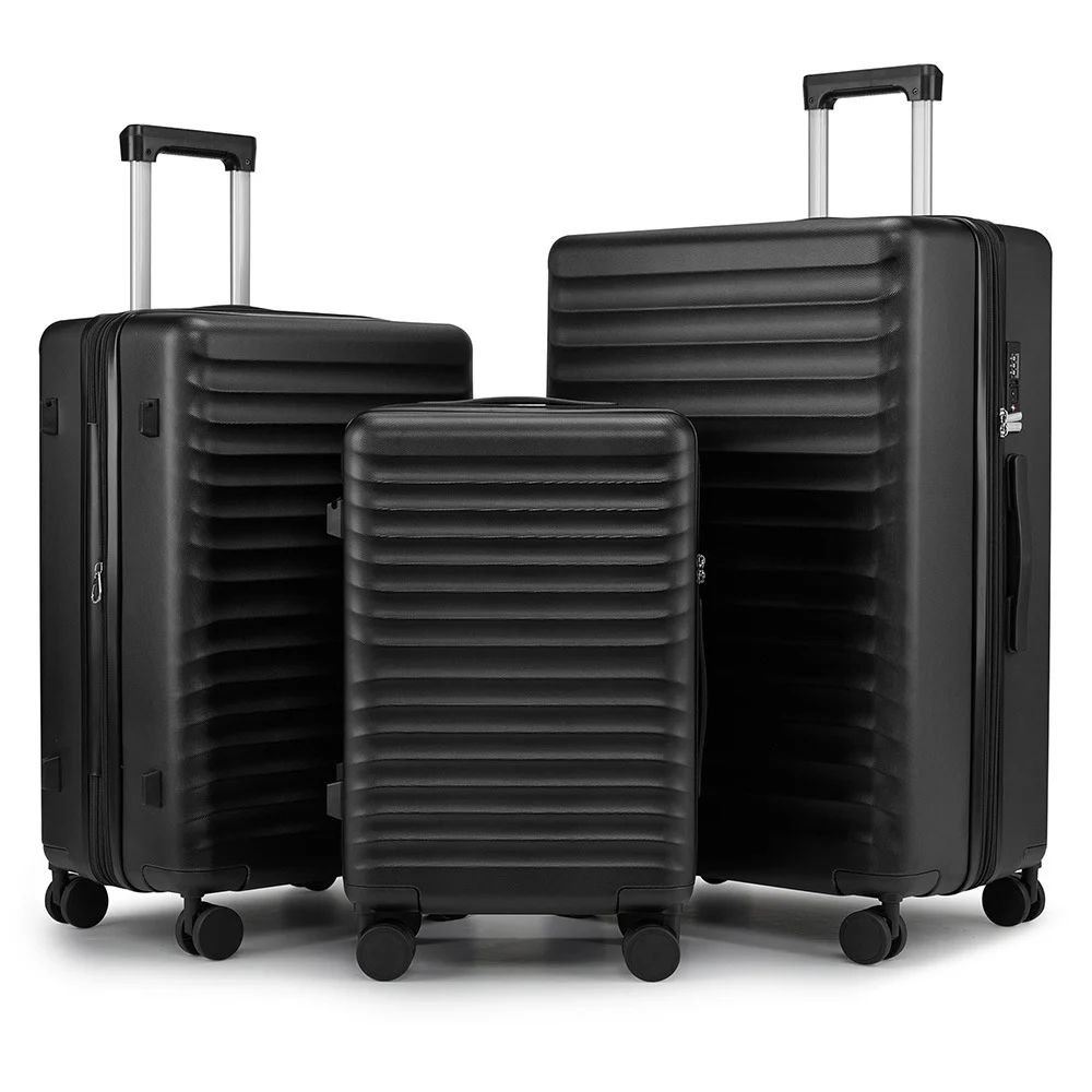 Unisex 3-Piece Travel Luggage Set – Pressure-Resistant Suitcases with Lock - Image 7