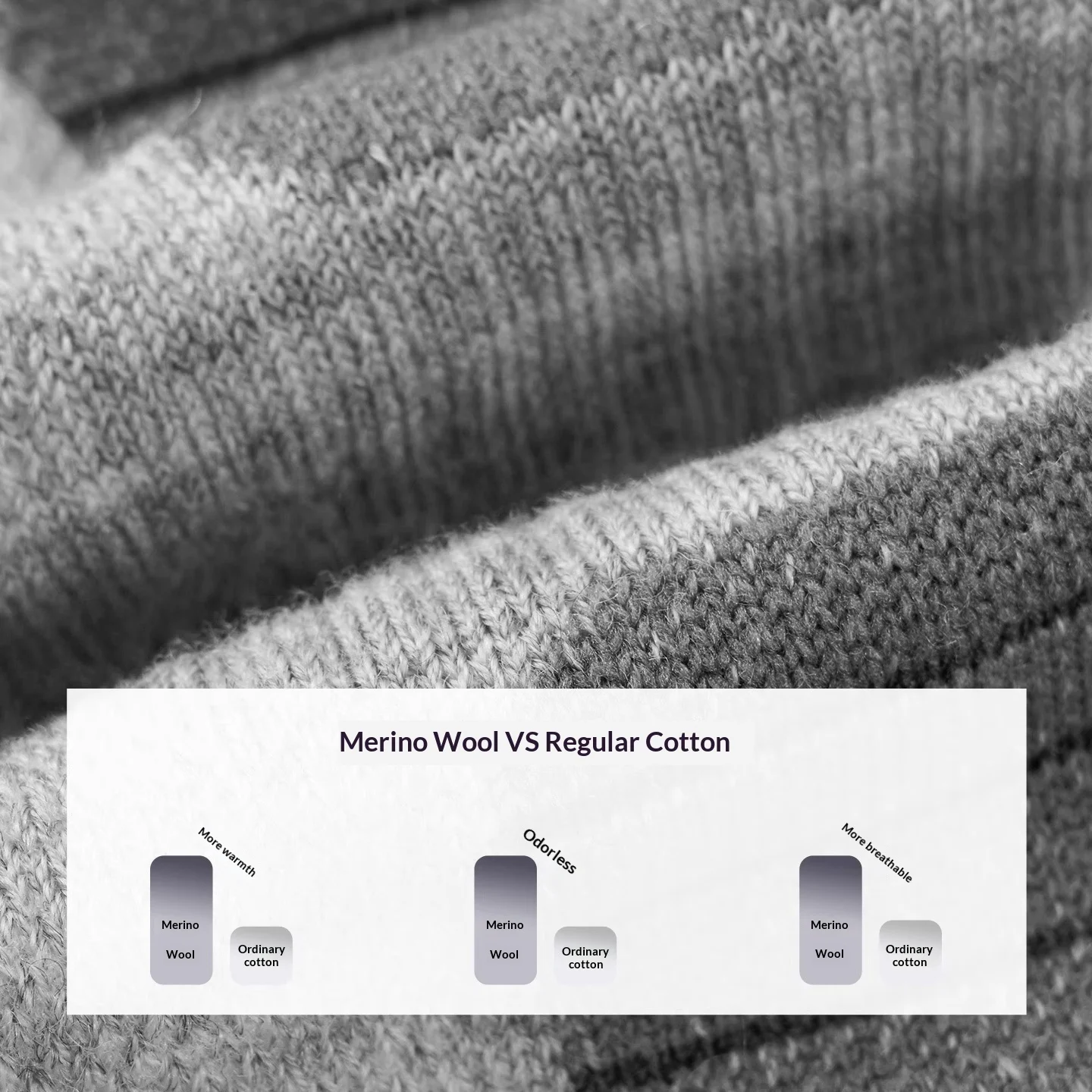 Unisex Thin Wool Socks - Image 4