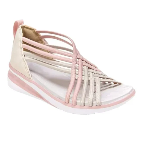 Women's Large Size Sandals Women Low-cut Breathable Sports Braided Fish Mouth Shoes Sandals