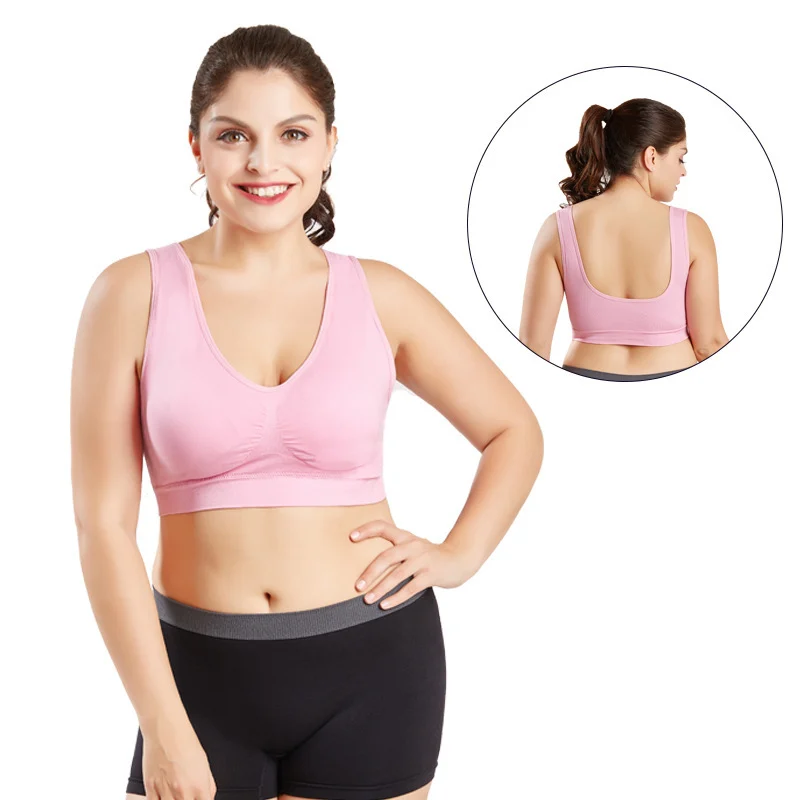 Women's Plus Size Bras Seamless Bra With Pads Big Size 5XL 6XL Bralette Push Up Brassiere Bra Vest - Image 3