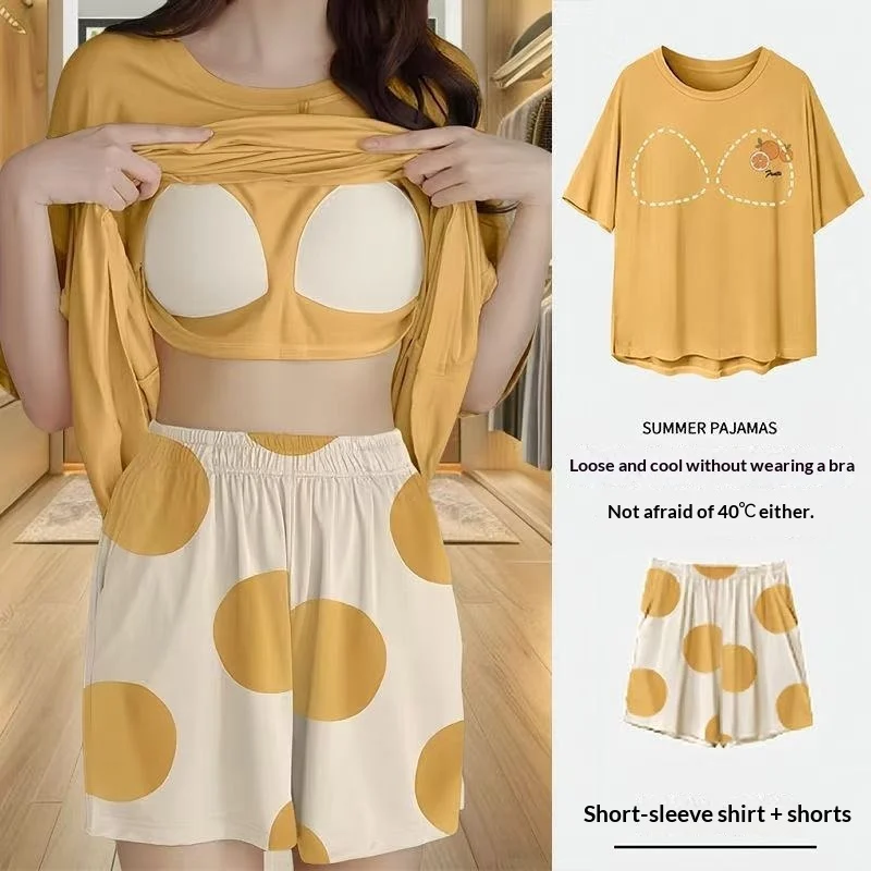 Women's Padded Bra Sleepwear Set - imagine 7