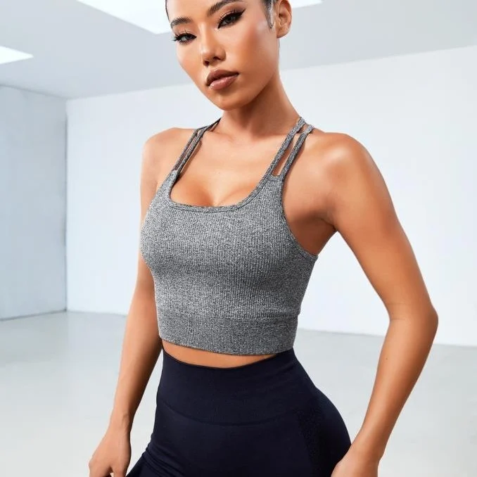 Women's Push-up Beauty Back High Elastic Fitness Vest