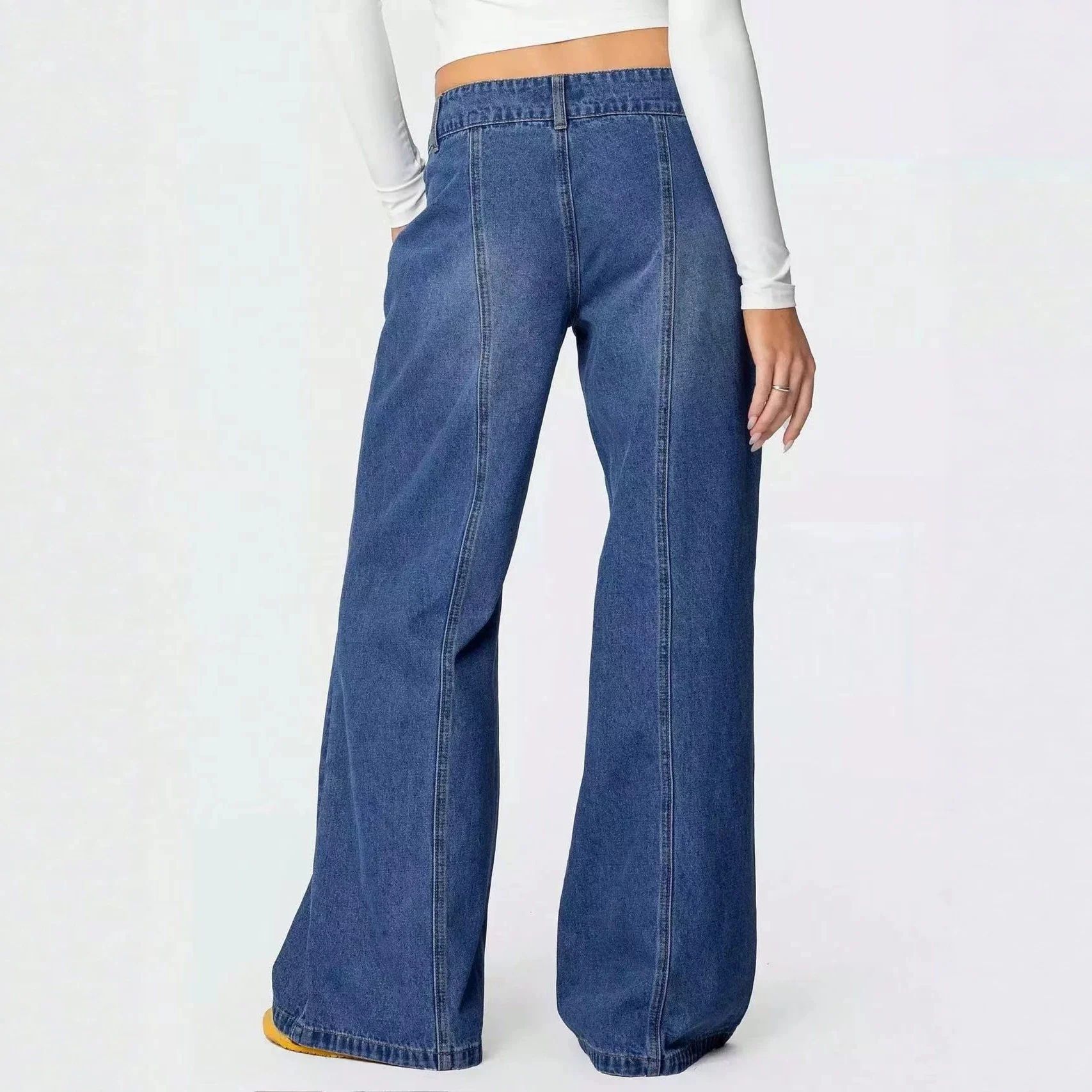SC Women's Loose Wide-Leg Washed Jeans - Comfortable And Stylish Casual Jeans - Image 3