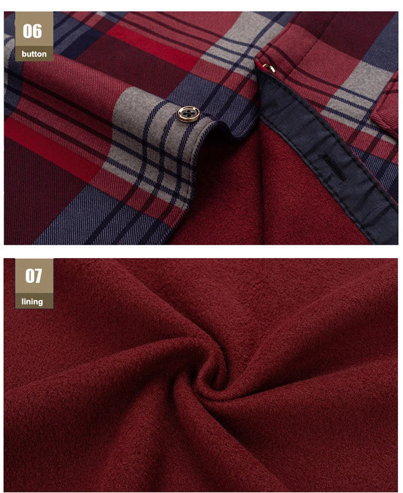 Men's Winter Warm Velvet-Lined Shirt - Image 3