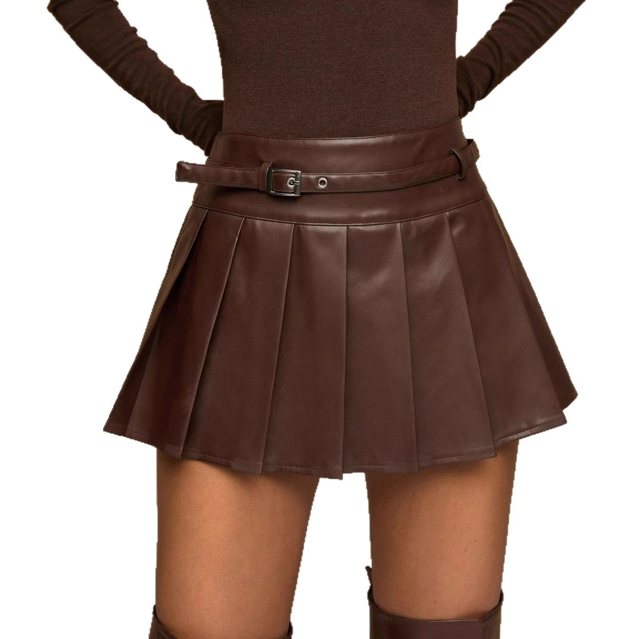 Preppy-style Pleated Skirt For Women - imagine 5