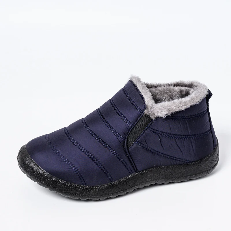Unisex Keeping Warm Ankle Boots Men Winter Snow Boots Shoes Women Man Waterproof Lightweight Flat Plus Size Shoe - Image 7