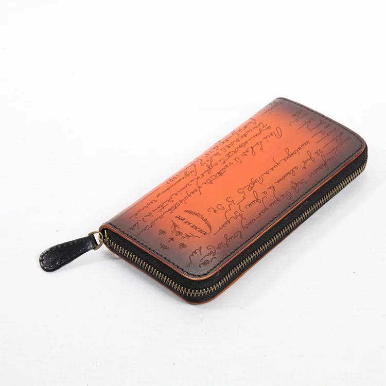 Men's Handmade Retro Cowhide Wallet - imagine 5