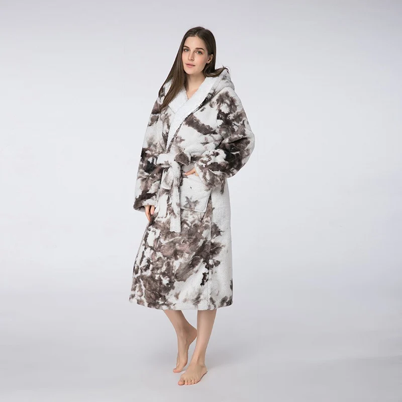 Women's Home Tie-Dye Bathrobes - Image 4