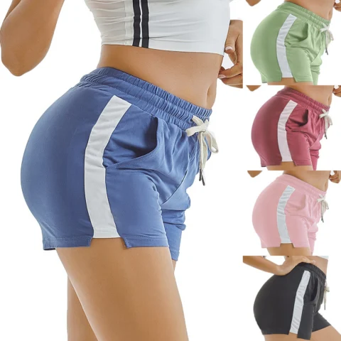 Women's Drawstring Sports Shorts – Casual Gym Running Shorts