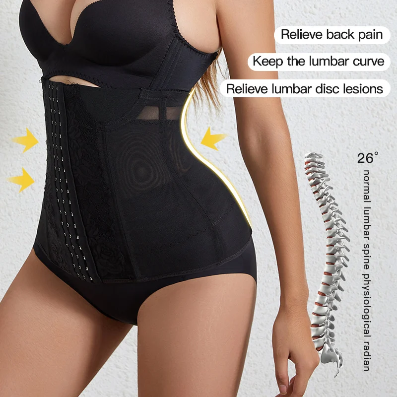 Women's Waist Trainer Shapers Corset Shapewear Slimming Belt Modeling Strap - Image 2