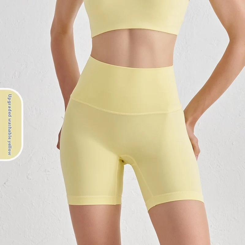 Double-sided Grinding Shorts Yoga Pants Female High Waist Track Shorts - imagine 3