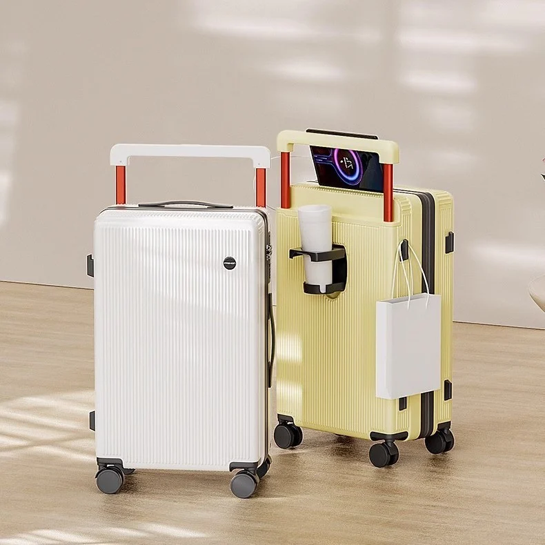 Unisex Durable And Wear-resistant Travel Suitcase With A Telescopic Handle