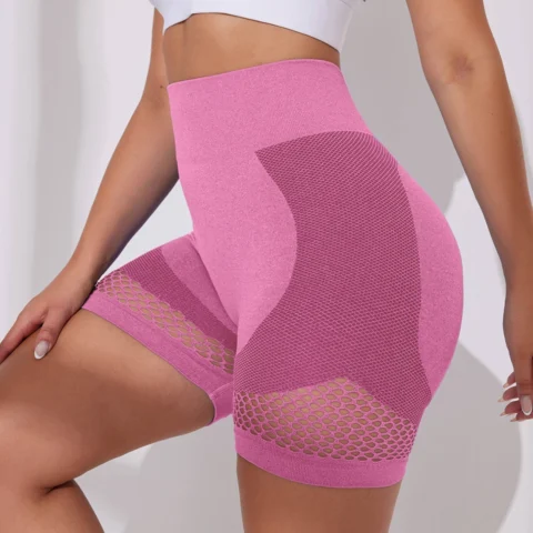 Seamless Ripped Hip Lifting Sexy Yoga Shorts