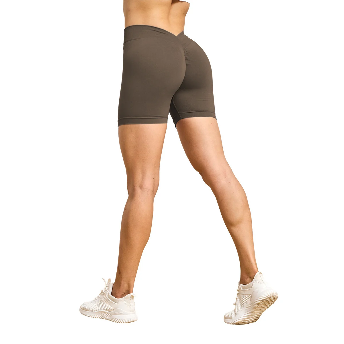 Seamless Yoga Clothes Women's Back V Bum Lift Shorts - Image 2