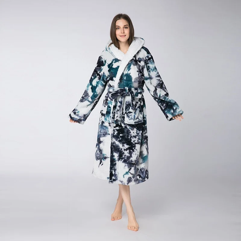 Women's Home Tie-Dye Bathrobes - Image 2