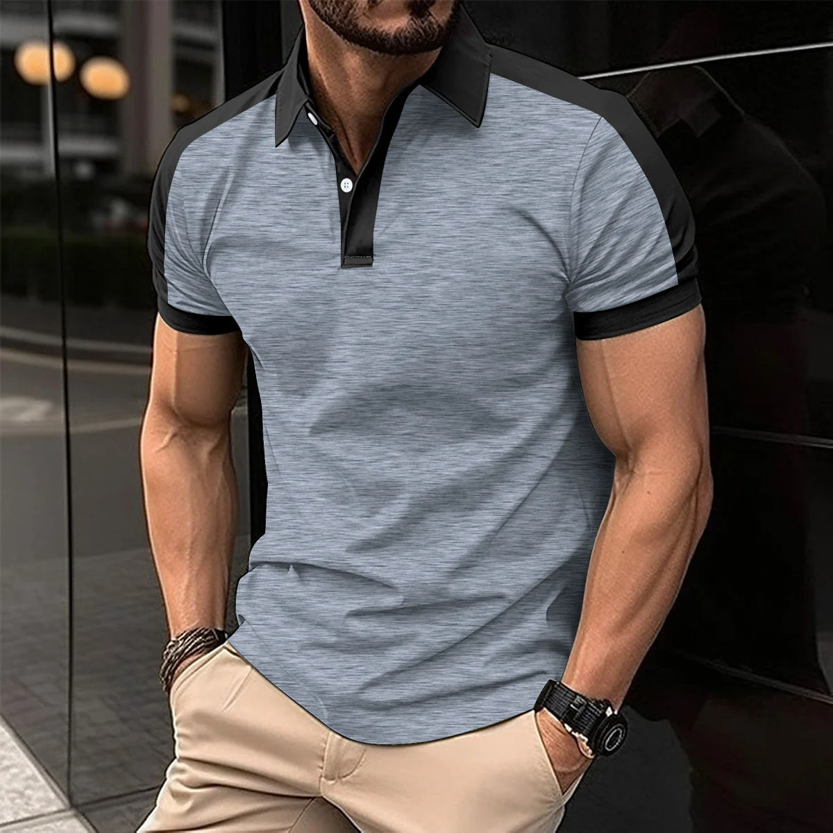 Men's Summer Casual Business Polo Shirt - Image 2