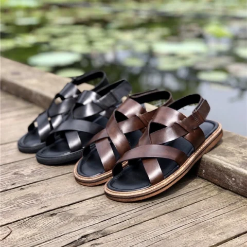 Men's Summer Genuine Leather Casual Sandals