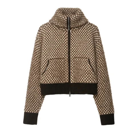 Loose Patchwork Knitting Coat For Women